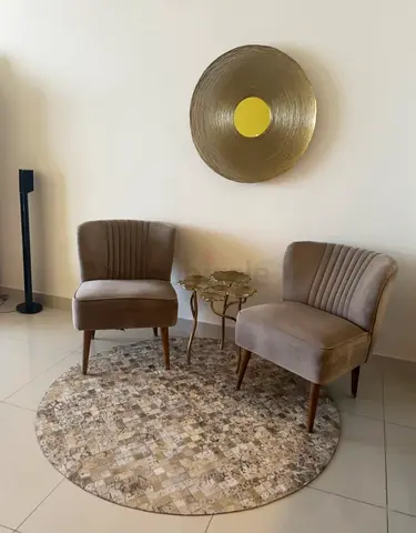 The One Furniture- Elegant Beige Accent Chairs (X2)