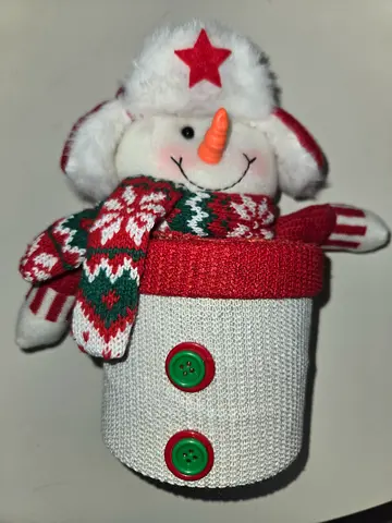 Adorable Holiday Snowman Plush Toy Christmas
