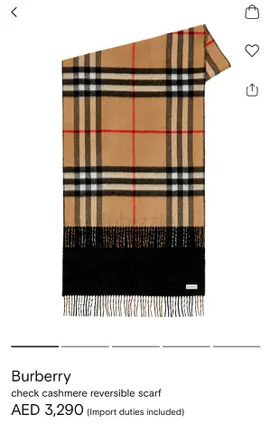 Burberry Cashmere Scarf - unwanted gift