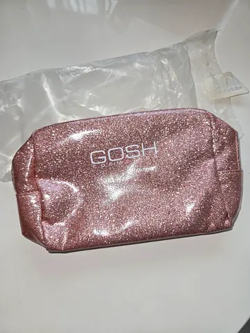 Elegant Pink Glitter Makeup Bag