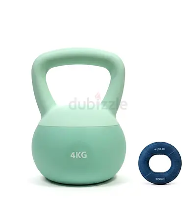 4KG Kettlebell + FREE Hand Grip Ring – (Any size as per your request for Home Workout.