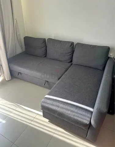 IKEA L Shape Sofa cum bed with big storage
