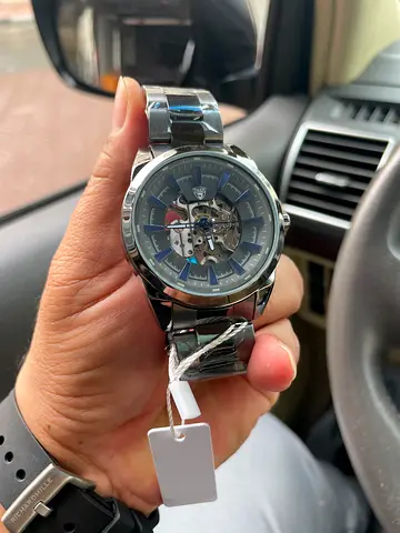 Automatic Watch with Transparent Dial- Skeleton type