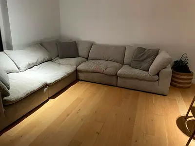 Perfect Condition Pan Home pianca feather filled Modular Sofa