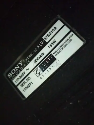 Sony KLV-37S310A LCD TV for Sale no remote not smart
