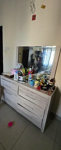 Chic White Dresser with Mirror