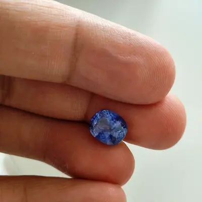 Natural real blue sapphire 5ct repolished