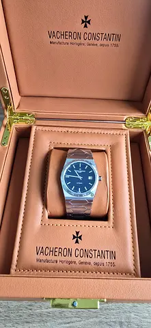 Vacheron constantin 37mm historiques steel stainless 37mm blue dial mens watch