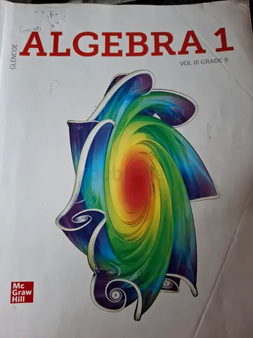 Algebra 1 Volume 3 Grade 9