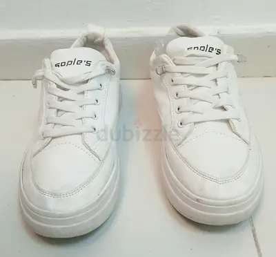 Stylish White Sneakers by Soples Size 38