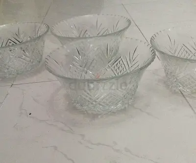 Unused Set of Elegant Crystal Bowls