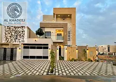Super deluxe villa in Al Helio 2 with private pool, elevator, central AC, 5 master rooms, 4000 sq.ft