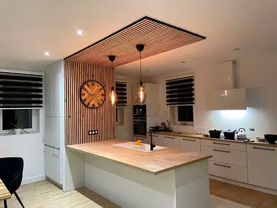 Modern Kitchen with Unique Design and Island