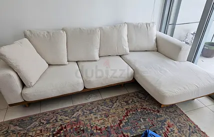 Premium Quality West Elm Andes L Shape Sofa Beige