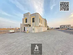 Ready to move in, opposite the mosque on the main street, villa with super deluxe finishing, prime l