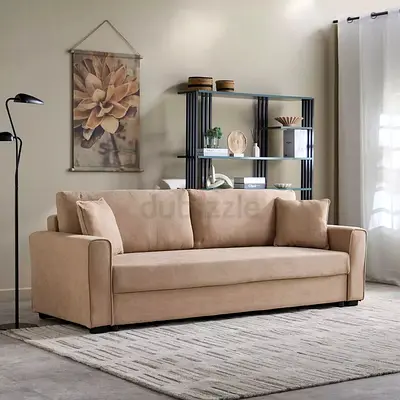 Stylish Beige Sofa for Comfortable Living Room