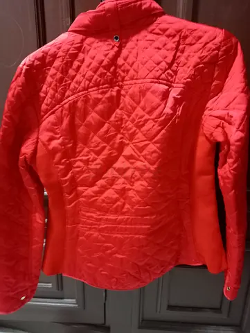 Stylish Red Quilted Jacket