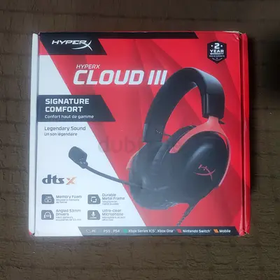 HyperX Cloud III Gaming Headset - Legendary Sound and Comfort