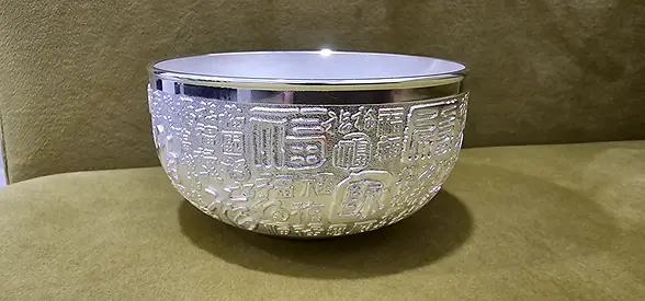 Unique Chinese Designed Vintage style Silver color Bowl