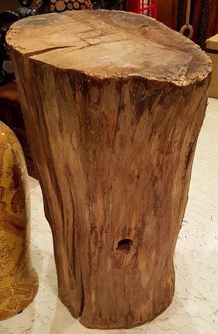 Tree Trunk Pedestal Decor