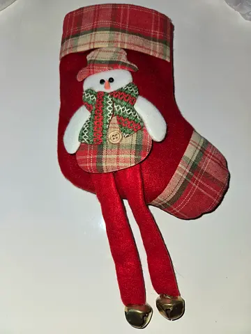 Festive Snowman Mitten Decoration