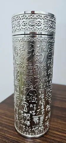 Antique style silver color Chinese Bottle