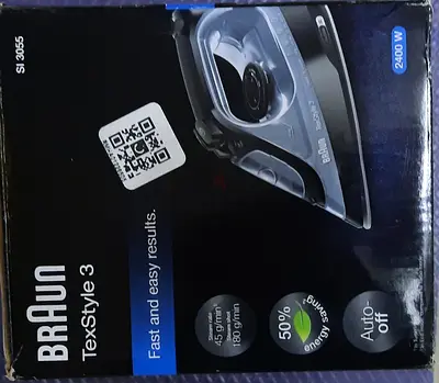 Braun TexStyle 3 Iron - Fast and Efficient Steaming for Perfect Results brand new