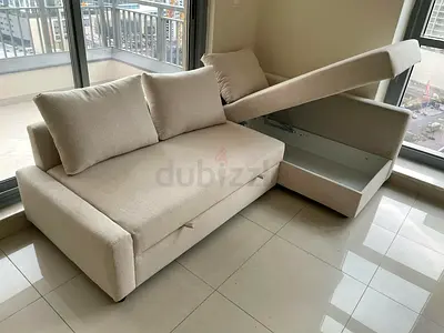 Ikea L Shape Sofa Bed with Storage