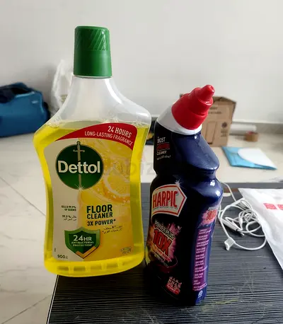 Unused Dettol and Harpic Cleaning Combo