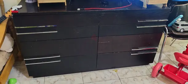 Stylish Black Dresser with Ample Storage