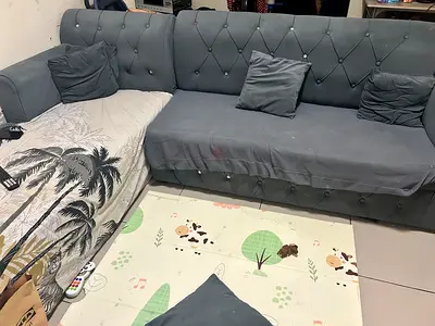 Comfortable Grey Sofa with Stylish Design
