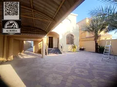Villa for rent in Al Rawda 1, Ajman. 5 master bedrooms, living room, majlis, kitchen, and maid's