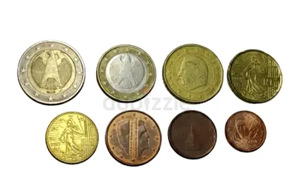 Euro full denomination coin collection