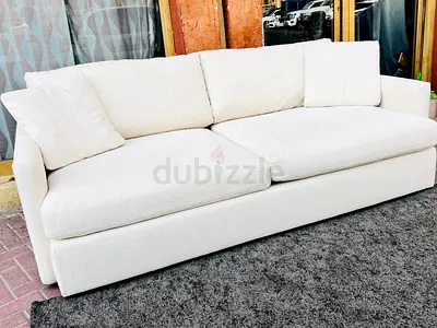 Looks great Condition CrateBarrel Lounge Deep Sofa Beige