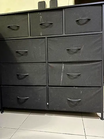 Sturdy Black Fabric Drawer Organizer