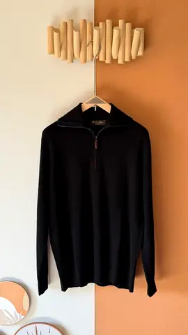 Loro piana mens slim-fit cashmere half-zip