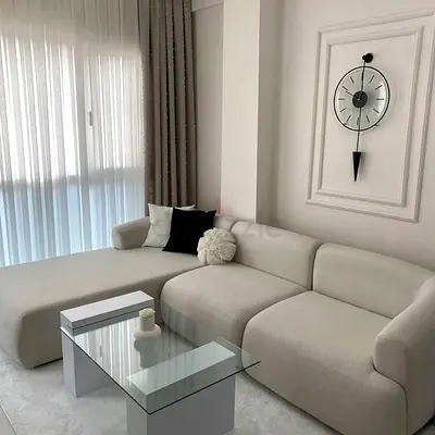 Modern and Cozy Living Room Sofa with Elegant Coffee Table