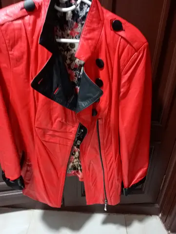 Stylish Red Leather Jacket