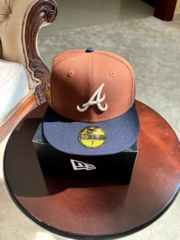 New era baseball fitted cap Atalanta brave size 7