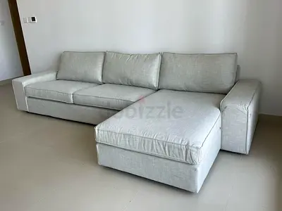4__ Seater Ikea Kivik L Shape Sofa Beige