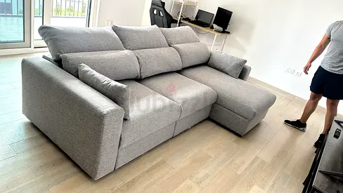 Ikea eskilstuna L shape sofa bed under storage