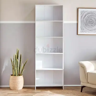 Modern White Bookcase for Sale