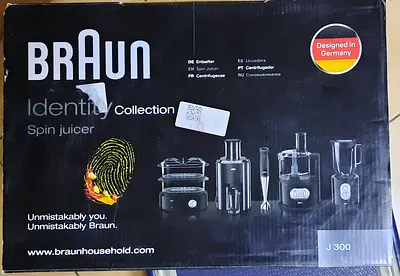 Braun Spin Juicer - Identity Collection J300 for Fresh Juice Lovers brand new andr warranty