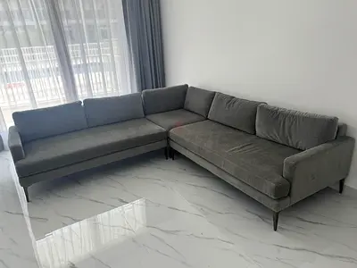 Great Condition West Elm Ãndes Corner Sofa