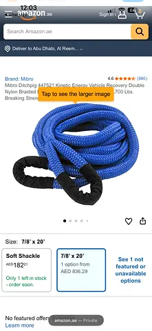 Recovery rope