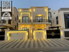 For SALE a villa in Al Helio 2 in Ajman, 6 master bedrooms, a majlis, a hall, a maid's room, and