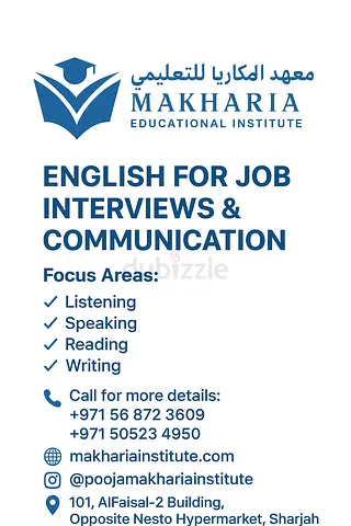 English Fluency Course in Sharjah