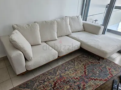 Premium Quality West Elm New Port L Shape Sofa Beige