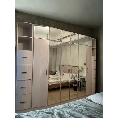 Luxury  Elegant Mirrored Wardrobe with Ample Storage