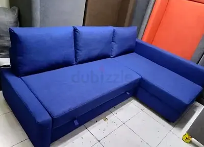 Comfortable Blue Corner Sofa